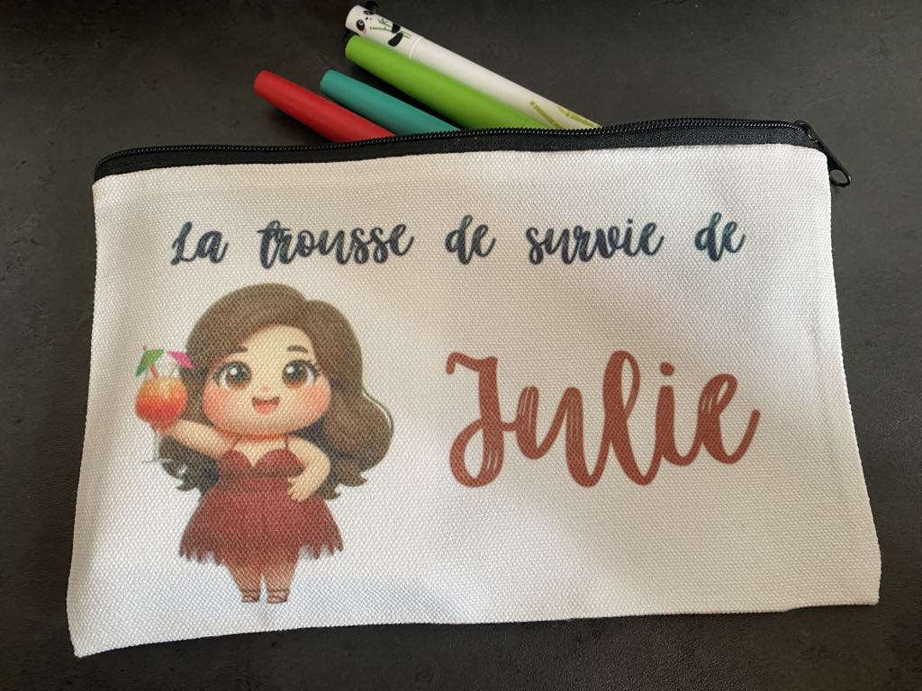 Pochette - trousse personnalisée