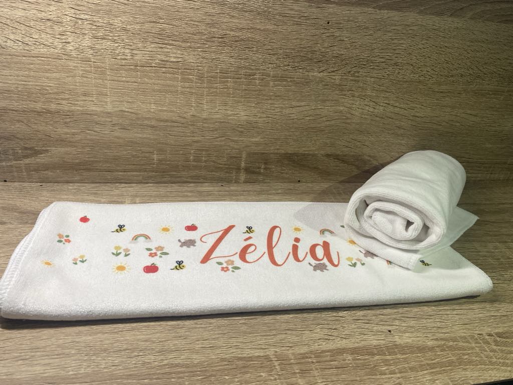 Serviette personnalisée microfibres