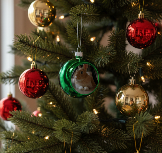 Boule de Noël personnalisée avec photo
