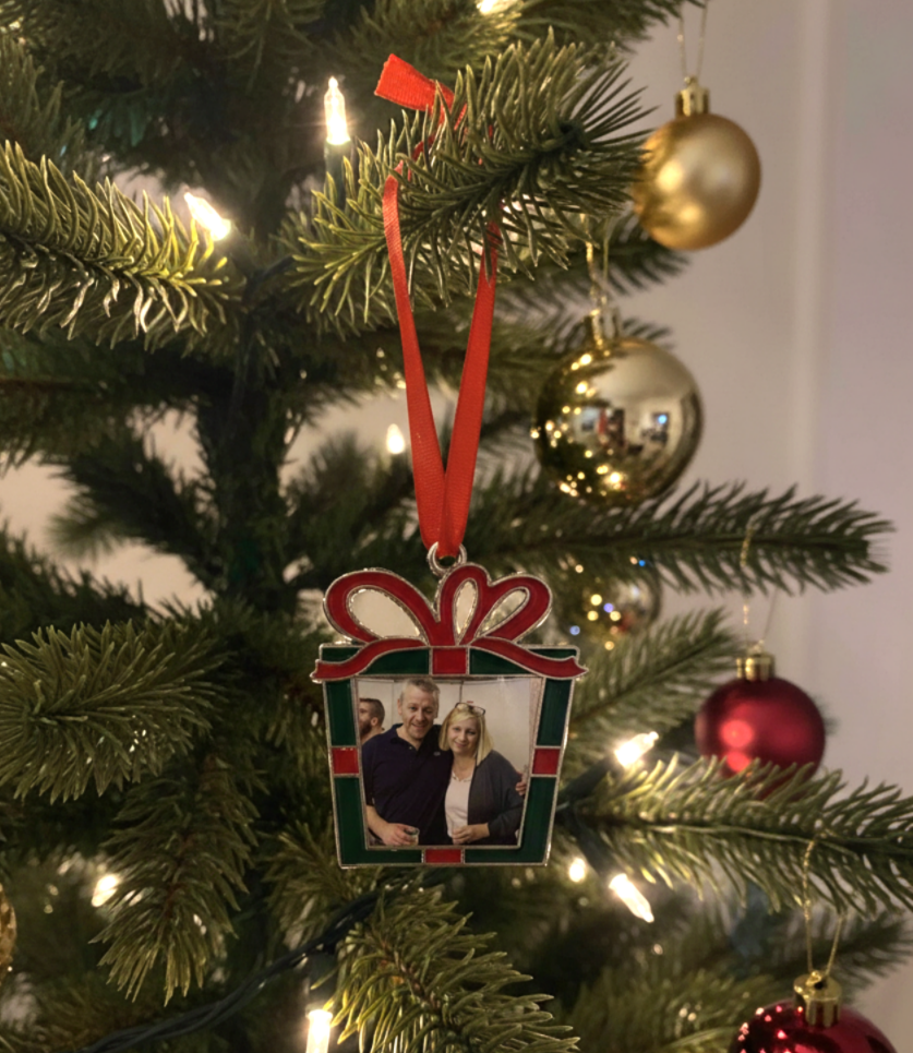 Décoration de Noël Personnalisée Cadre Photo Cheminée / Cadeau | Cadeau Famille - Souvenir Unique