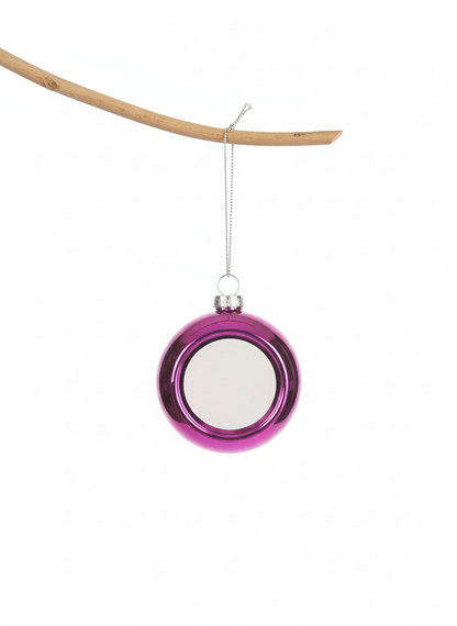 Boule de Noël personnalisée avec photo