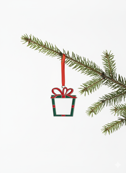 Décoration de Noël Personnalisée Cadre Photo Cheminée / Cadeau | Cadeau Famille - Souvenir Unique