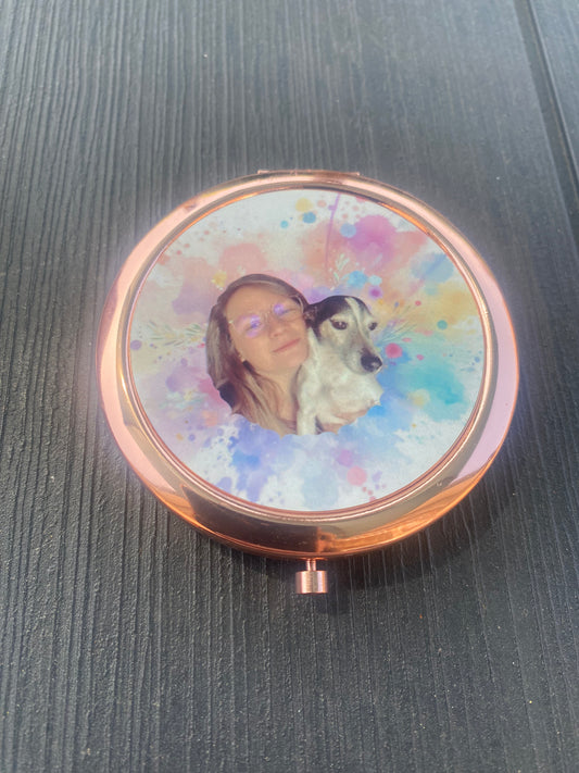 Miroir de poche personnalisé