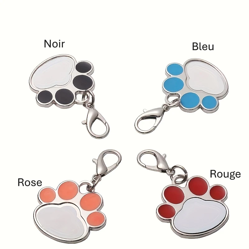 Porte-clés patte de chien personnalisé