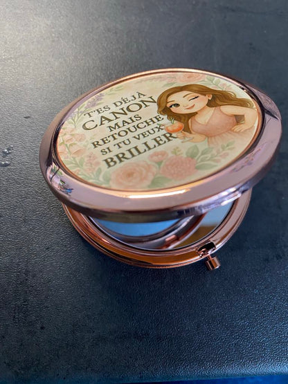 Miroir de poche personnalisé